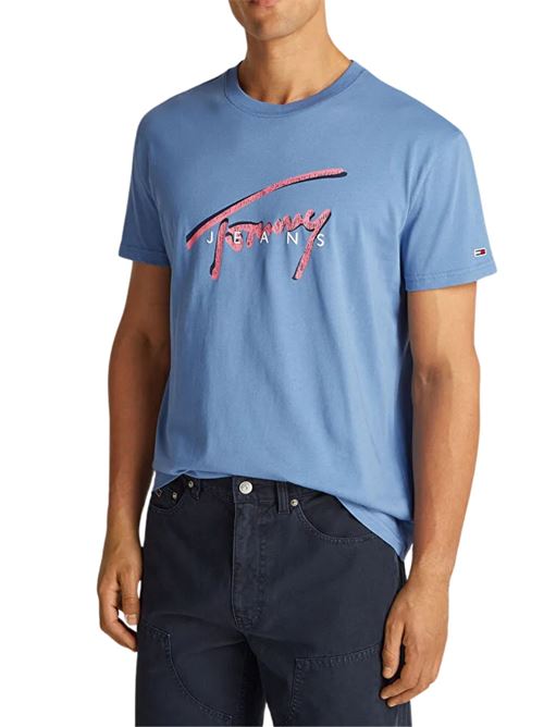 T-shirt con stampa corsivo Tommy Jeans Tommy Jeans | DM0DM21109DY6